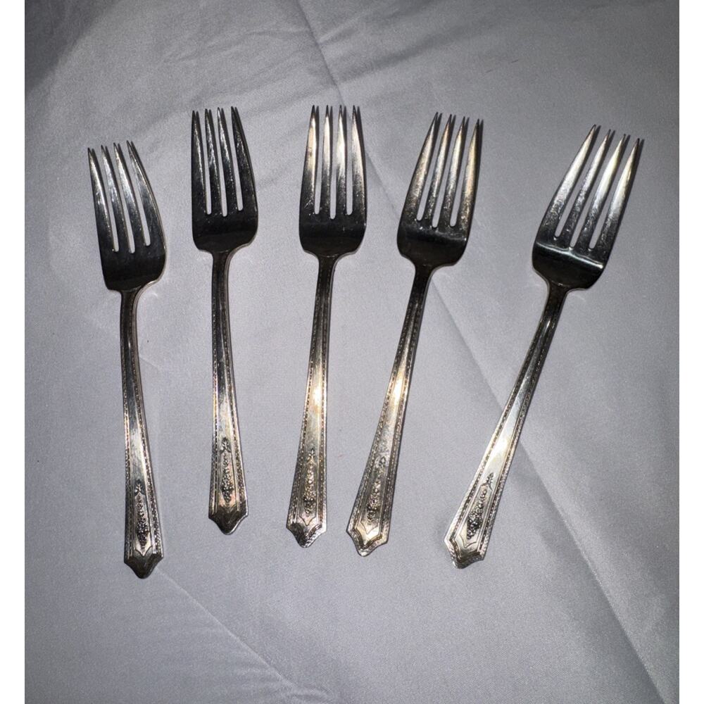 Stratford Plate Special 1927 Int'l Silver " Carmen " Set 5 6” Fork Antique